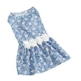 thumbnail image 1 of Chien Robe Florale, Chien Robe Florale Doux Chiot Robes de Princesse Chiot Robe Ultra Sensible, 1 of 14