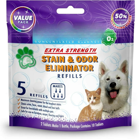 Extra Strength Pet Stain and Odor Remover (10 Tablets)