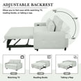 thumbnail image 2 of 57.48" 2-Seat Pull-Out Sleeper Sofa - Modern Convertible Loveseat with USB Ports & Two Throw Pillows for Living Room,Pale Green, 2 of 27
