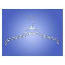 Plastic Clothes Hangers 50 Pack - 17 Inch Clear Hangers Heavy Duty Swivel Hook - Closet Hangers for Shirts, Blouses, Coats, Sweaters