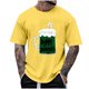 thumbnail image 1 of Camiseta de Cuello Redondo con Suéter de Impresión Casual para Hombres, Blusa de Manga Corta con Tela Resistente Al Desvanecimiento, 1 of 4