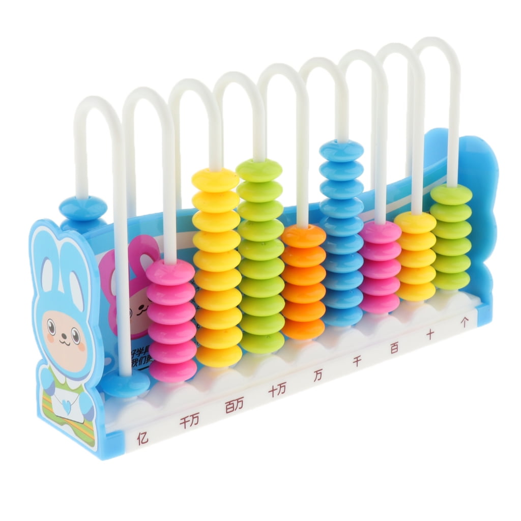 Details about   Add & Subtract Abacus with 100 Colorful Beads and Sturdy Wooden Construction 