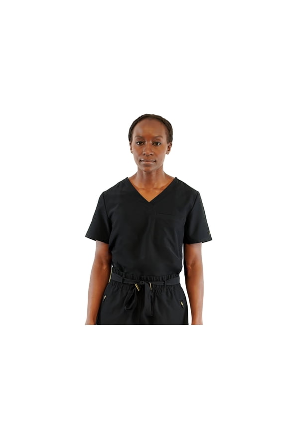 Women's V-Neck Tuck In Scrub Top Medical Nursing Uniform