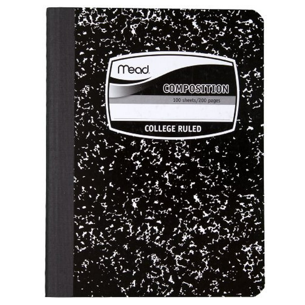Mead Composition Book, Notebook, 100 Sheets, College Ruled
