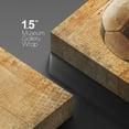thumbnail image 4 of wall26 Canvas Print Wall Art Vintage Soccer Ball on Wood Panels Sports Athletes Photography Modern Art Contemporary Scenic Urban Multicolor for Living Room, Bedroom, Office - 24"x36", 4 of 5
