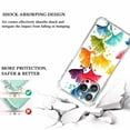 thumbnail image 3 of Rainbow Watercolor Ginkgo Leaves Case for iPhone 14 Pro Max,Aesthetic Colourful Floral Pattern Soft TPU Full Cover Case, 3 of 5