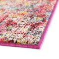 thumbnail image 6 of Unique Loom Vivid Collection Area Rug - Bengaluru (9' 10" Square Multi/Orange), 6 of 9