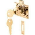 thumbnail image 1 of Prime Line Produits U10666 Serrure de Tiroir et Armoire - 0,87 Po. - Laiton, 1 of 2