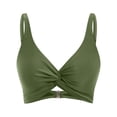 thumbnail image 7 of Yuanlong Womens Bra Bikini Tops Back Hook Double Straps Backless Bathing Suit Top Beach Pool Hollow Out Swim Top Swimwear, 7 of 7