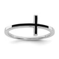 thumbnail image 3 of 925 Sterling Silver Antiqued Sideways Cross Ring Size 8, 3 of 3