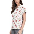 thumbnail image 4 of Plus Size Scrubs for Women Nurse Gifts Printed Tops Medical Nursing Stretchy Shirts, 4 of 5