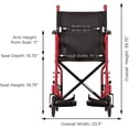 thumbnail image 3 of 19 Inch Steel Transport Chair, 3 of 4