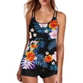 thumbnail image 1 of Outfmvch Tankini Swimsuits for Women Womens Swimsuits Two Piece Swimsuit for Women Womens Tankini Bathing Suits Bathing Suit for Women Two Piece Swimsuit for with Straps Orange S, 1 of 5