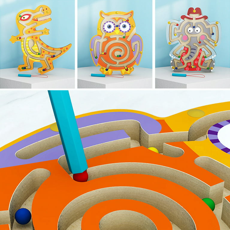 XDeer Spiel, Magnetspiel Baby Montessori Spielzeug Labyrinth