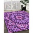 thumbnail image 3 of Ahgly Company Machine Washable Indoor Rectangle Transitional Dark Magenta Purple Area Rugs, 2' x 3', 3 of 7