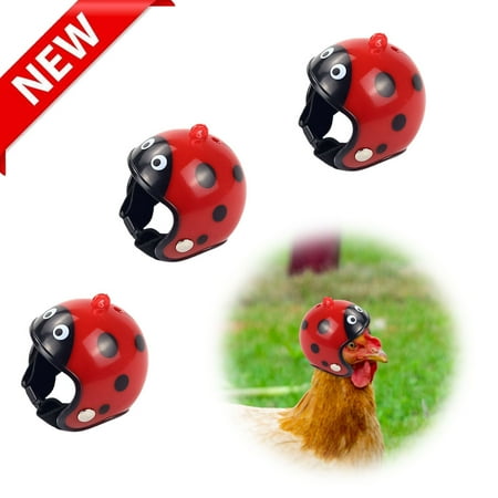 KOYPTL Chicken Helmets with Adjustable Elastic Band for Pet Bird Hen Parrot Funny Pet Protective Gear Sunscreen Rain Pecked Helmet Toy Gift for Christmas Stocking Stuffers Birthday