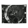 thumbnail image 5 of BCIIG  Black Cat Tapestry for Men Gothic Witch Moon Cool Anime Divination Witchcraft Altar Tarot Wall Hanging Tapestries Flannel Large  for Bedroom Living Room, 5 of 6