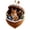 M, variant on Rustic Woodland Christmas Ornament, 3.15 Inch Resin Acorn Shell Bear Holding Pie, Hanging Decor for Tree Mantel Wreath Thanksgiving Centerpiece, Chipmunk With Pie