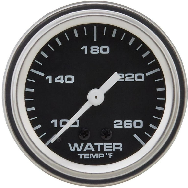 2 1/6 Inch Digital Outside Temperature Gauge W/ Black Rim