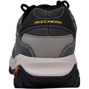 Skechers Men Cankton Athletic Steel Toe Work Sneaker, Charcoal/Orange, 9.5 M US