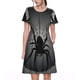 thumbnail image 1 of Balery Black Spiders Vestidos sueltos de manga corta para mujer, vestidos de verano 2025, vestidos casuales de corte A con vuelo., 1 of 6