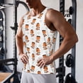 thumbnail image 5 of Fuzoiu Cute Little Pirate Red Panda Print Men's Workout Tank Tops,Sleeveless Gym Shirt Quick Dry,Fitness Bodybuilding T-Shirt,Muscle Athletic Workout Tee-4X-Large, 5 of 7