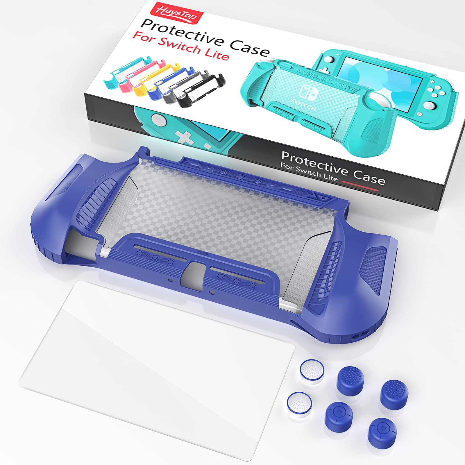 HEYSTOP Kristall Hülle für Nintendo Switch Lite,Dockable Glitter Bling TPU  Schutzhülle mit Nintendo Switch Lite Konsole Kompatibel,mit Schutzfolie und  Daumenkappen,Transparent : : Games