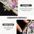 thumbnail image 3 of FORMRS 1-Subject Spiral Notebook 8" x 5" College Ruled 60 Refillable Sheet A5 Hard Cover, 2 Pack, Purple Floral Pattern, 3 of 7