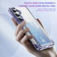 thumbnail image 5 of Decase Transparent Wallet Case for Samsung Galaxy S25,Wallet Case with Card Holder Kickstand Card Holder Clear Hard+PC Soft TPU Hybrid Shockproof Cover for Samsung Galaxy S25 Phone Case,Purple, 5 of 7