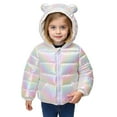 thumbnail image 3 of MEZZALL Girls Winter Coats With Hood Soft Warm Jackets Kids Lightweight Coats Cute Bear Design Long Sleeve Zipper Outerwear Holiday Dailywear, 3 of 6