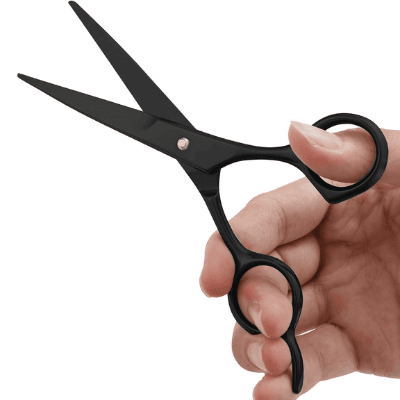 Hair Scissors Beard Scissors for Men Professional Hair Shears Black Hair Cutting Scissors Hairdressing Scissors 1pcs for Women