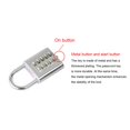 thumbnail image 4 of Combination Lock Zinc Alloy Portable Button Password Locking Luggage Padlock Backpack Outdoor Safety Drawer Bag External Short Beam, 4 of 6