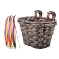 thumbnail image 4 of Baoblaze Bike Basket with 2 Straps Carrier Basket for Sports Cycling Shopping Dark Brown, 4 of 8