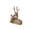 A, variant on Golden Glitter Reindeer Figurine, Standing Lying Deer Statue with Red Berry Accent and Classic Style, Holiday Tabletop Decoration for Mantel, Shelf, Home, Winter, Xmas, Gift, W