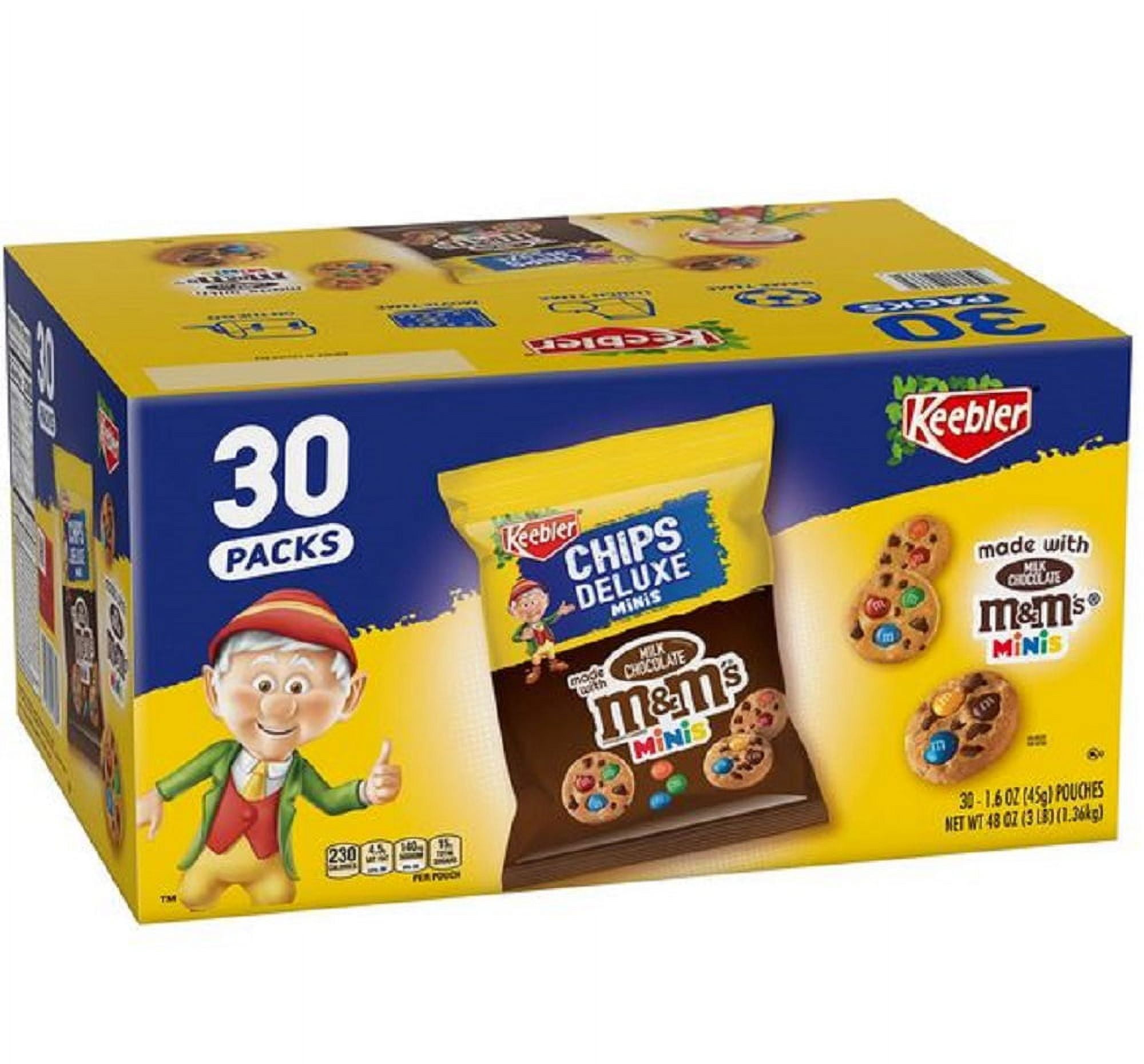 Keebler Chips Deluxe M&M Minis (1.6 oz., 30 pk.)