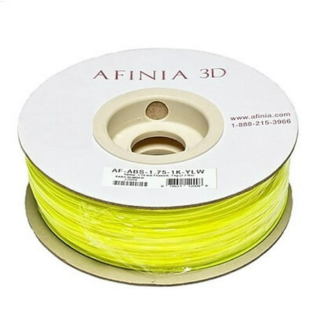Afinia Value-Line H-Series 1.75mm ABS Plastic 3D Printer Filament, Yellow (Other)