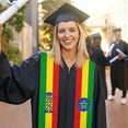 thumbnail image 3 of Class of 2025 Ethiopia Flag Graduation Stoles Shawls Sash International Study Graduate Scarves, 3 of 5