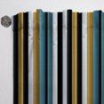 thumbnail image 3 of Designart "Classic Pinstripes In Green And Gold" Striped Green, Gold Curtain 1 Panel, 3 of 6
