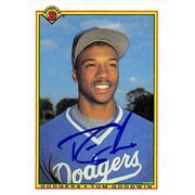 Autograph 126234 Los Angeles Dodgers 1990 Bowman No. 96 Tom Goodwin Autographed Baseball Card