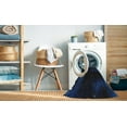 thumbnail image 2 of Ahgly Company Machine Washable Indoor Round Transitional Blue Jay Blue Area Rugs, 3' Round, 2 of 7