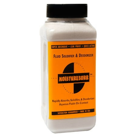 Absorbent Granules - MOISTURESORB Superabsorbent Fluid Solidifier & Smell Remover Granules: 2 lb.