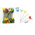 thumbnail image 2 of 100Pcs en Plastique Tête Plate Quilting Couleur Mixte DIY Aiguilles à Coudre Type 3, 2 of 9