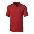 thumbnail image 2 of Men's Cutter & Buck  Red Nashville Sounds Forge Pencil Stripe Stretch DryTec Polo, 2 of 3