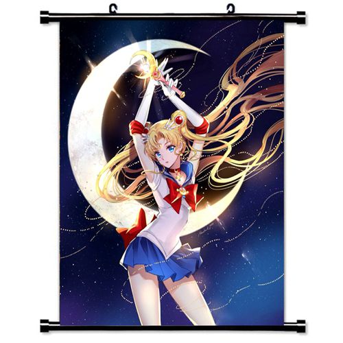 Anime Poster Sailor Moon Black Lady Home Decor Wall Scroll Painting 40*60cm