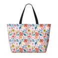 thumbnail image 2 of Honeii Floral Ditsy for Tote Bag with Adjustable Strap,Beach Bag, Waterproof Sandproof Beach Tote Bag, Large Capacity Foldable Beach Bags, 2 of 7