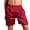 Red, variant on Joernso Men Boxers Solid Color Plus Size Loose Mid Waist Summer Briefs for Sleeping