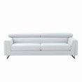 thumbnail image 2 of Pasargad Home Serena Modern Indoor Silver Sofa with Adjustable Headrests, 2 of 7