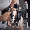 thumbnail image 1 of pstuiky Large Capacity Water Bottle 1.7L 57Oz Ton Bottle with Straw & Carrying Strap Portable Big Water Cup for Sports, Fitness, Gym & Outdoor, 1 of 9