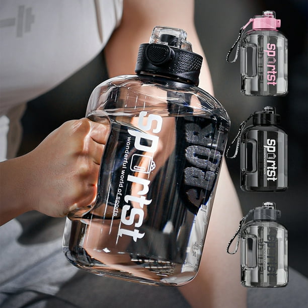 XWSHYW Contenedores de Almacenamiento Vaso de Agua de Gran Capacidad, Barril de Tonelada, para Deportes, Fitness, Estudiantes Masculinos y Femeninos, Portátil, de Plástico, para Día Del Trabajo