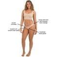 thumbnail image 6 of Joyspun Women’s Bonded Micro and Mesh Cheeky Underwear, 2-Pack, Sizes XS-XXXL, 6 of 6